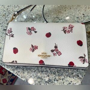 🐞 Coach Crossbody Lady Bug Floral Purse